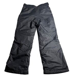 Columbia Kids L Ski Pants Black Insulated Snow Pants Outgrown System Inseam 25.5